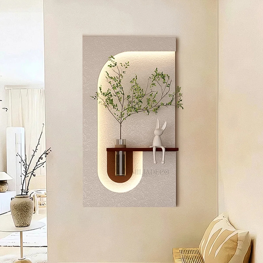 Tableau mural avec éclairage LED intégré