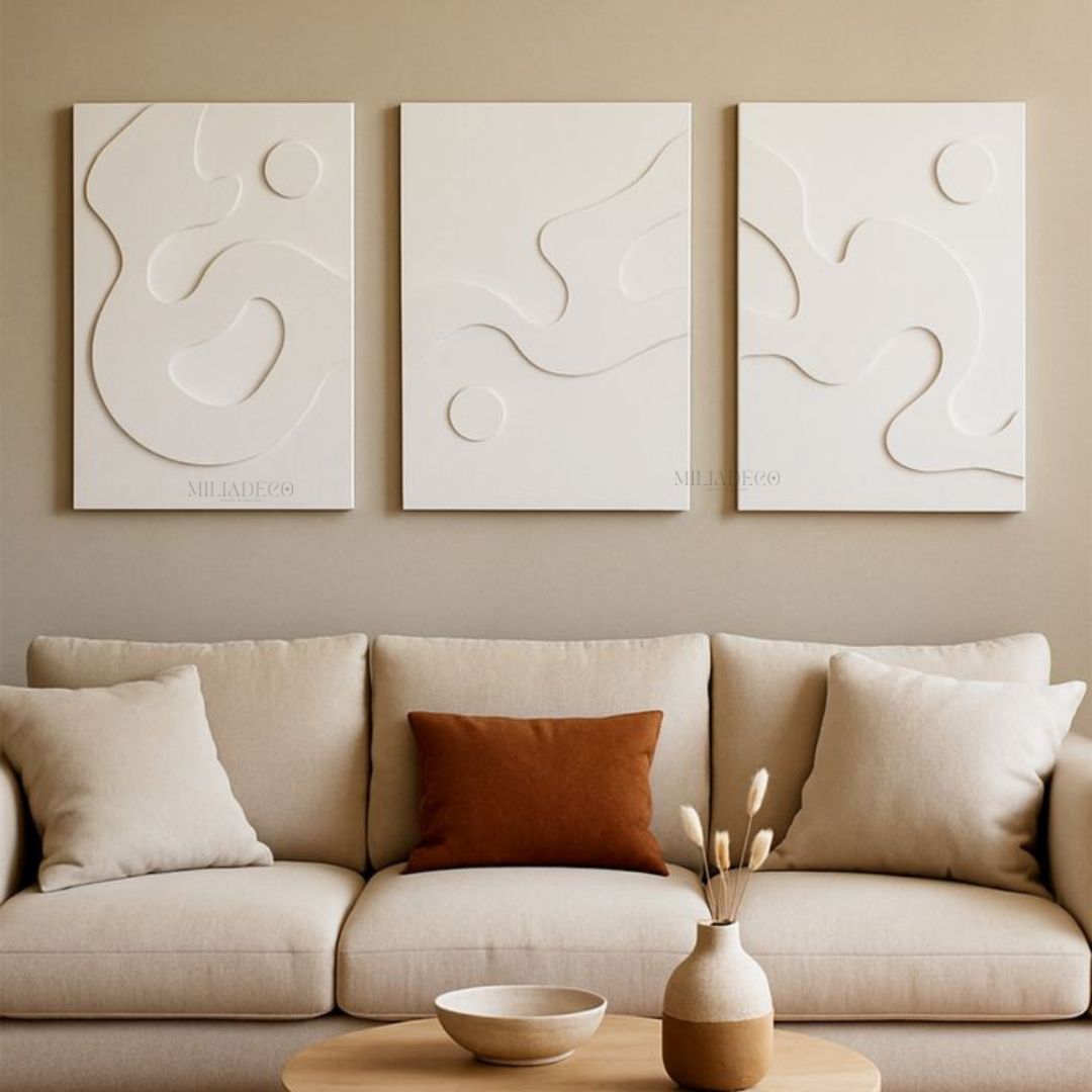 Pack 3 Tableaux Abstrait 3D