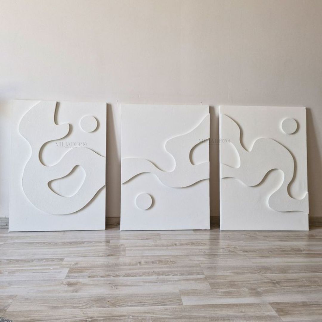 Pack 3 Tableaux Abstrait 3D