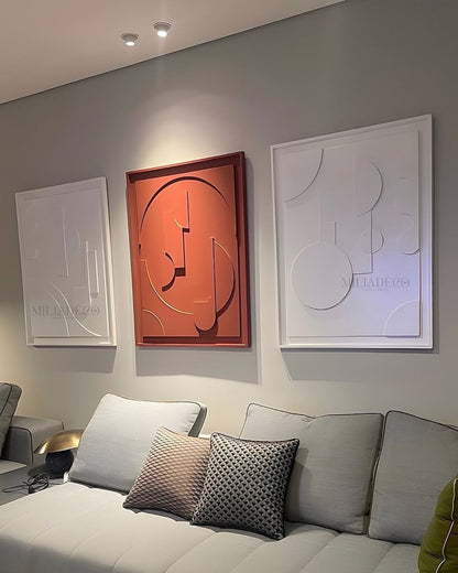 Pack 3 Tableaux Abstrait 3D