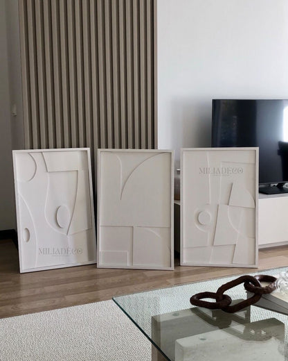 Pack 3 Tableaux Abstrait 3D