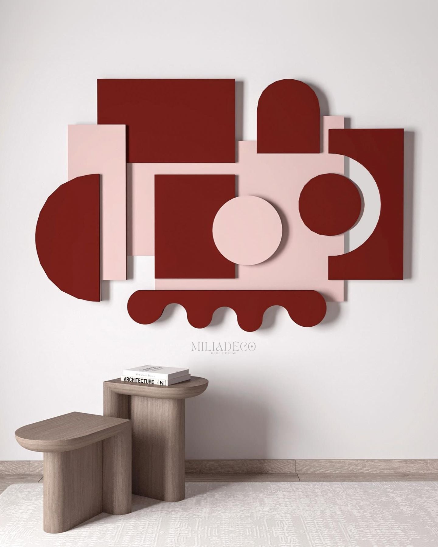 Tableaux Abstraits 3D Horloge 2