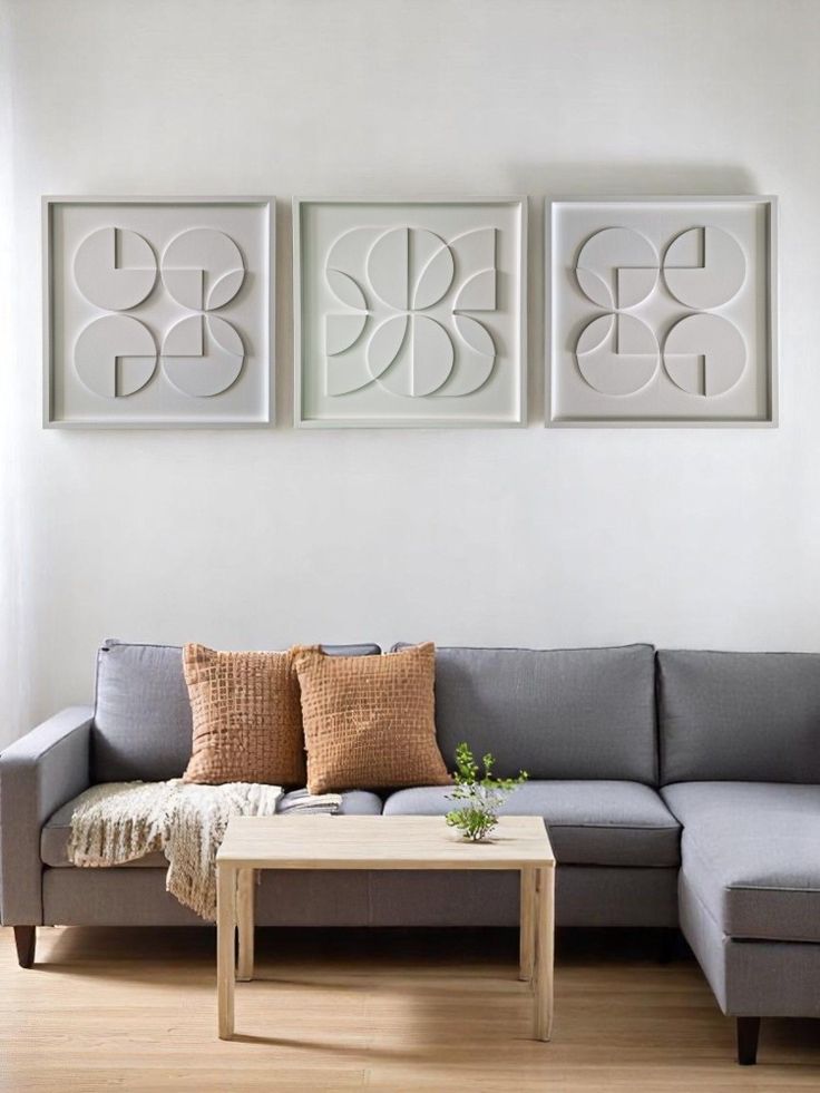 Pack 3 Tableaux Abstrait 3D