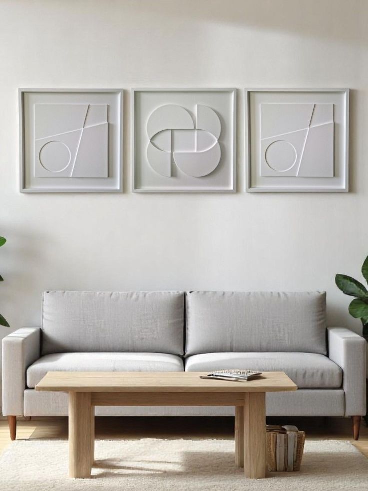 Pack 3 Tableaux Abstrait 3D