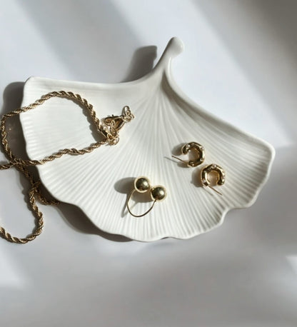 Coquille de palourde, plateau à bijoux,